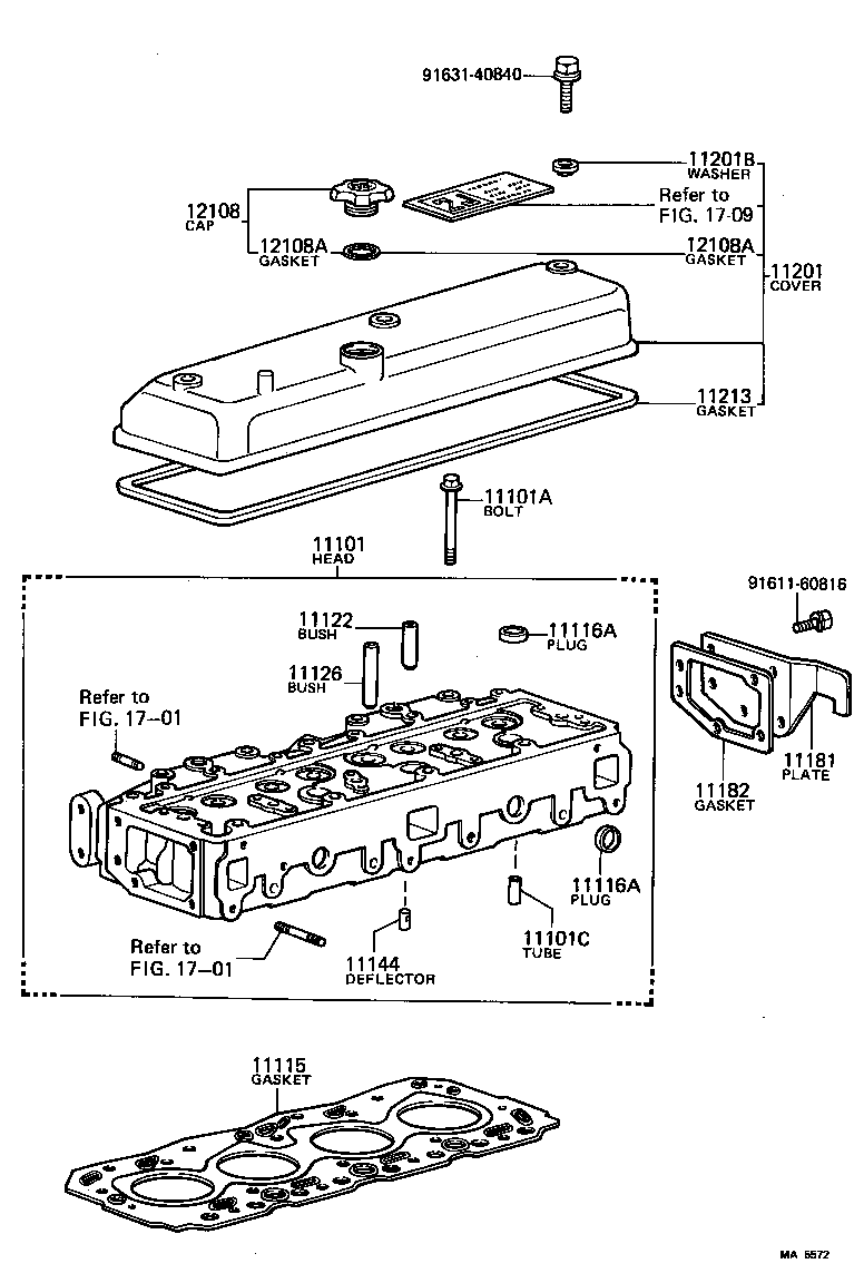  TOYOACE |  CYLINDER HEAD