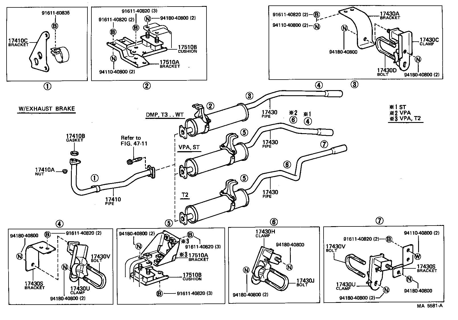  TOYOACE |  EXHAUST PIPE