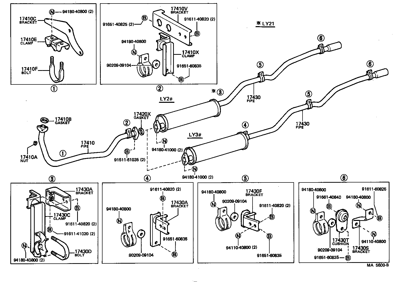  TOYOACE |  EXHAUST PIPE