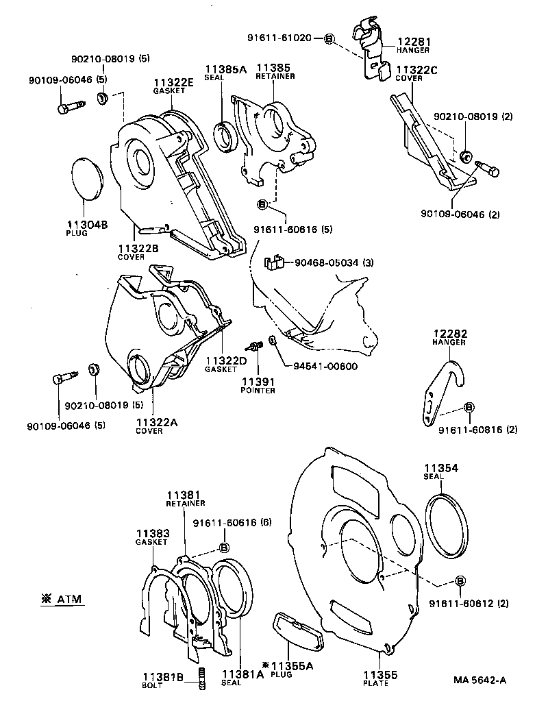  SPRINTER |  TIMING GEAR COVER REAR END PLATE