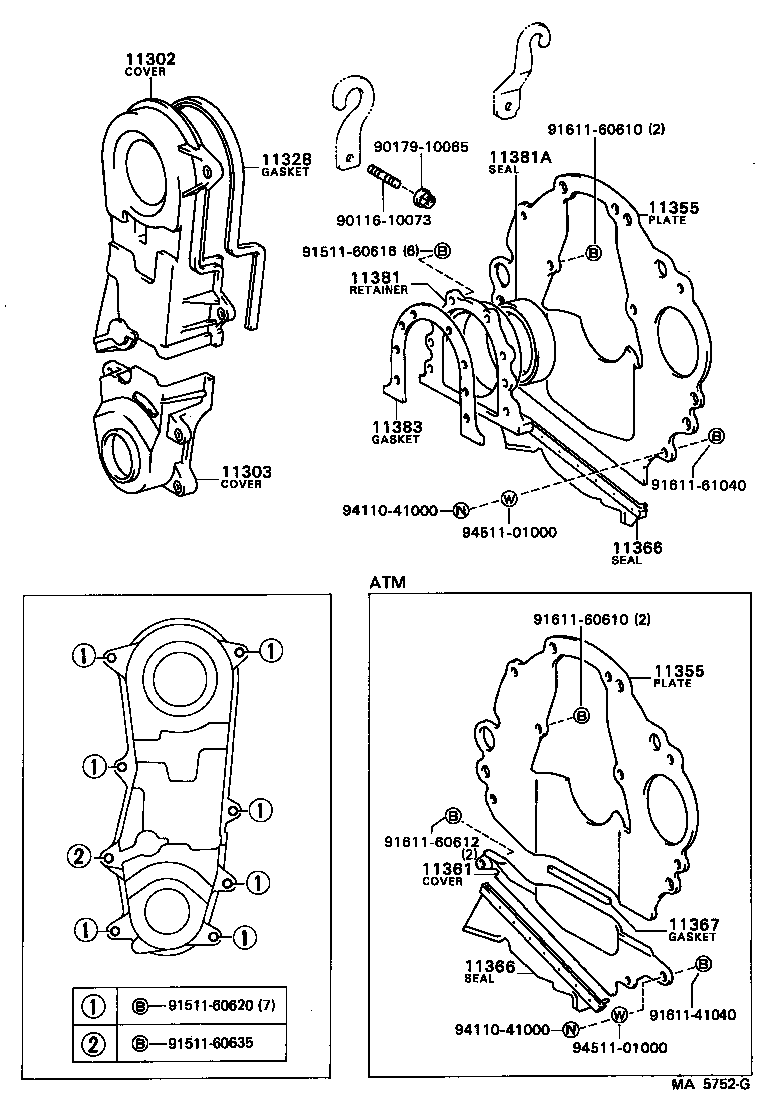  SPRINTER CARIB |  TIMING GEAR COVER REAR END PLATE