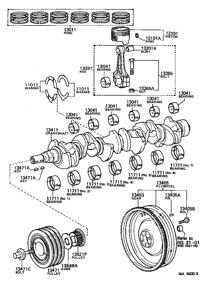  CELICA |  CRANKSHAFT PISTON