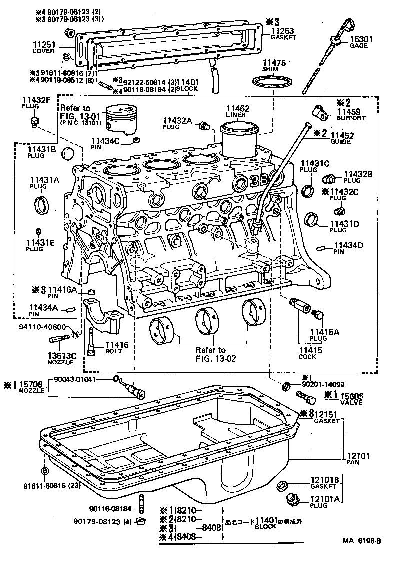  LAND CRUISER S T H T |  CYLINDER BLOCK