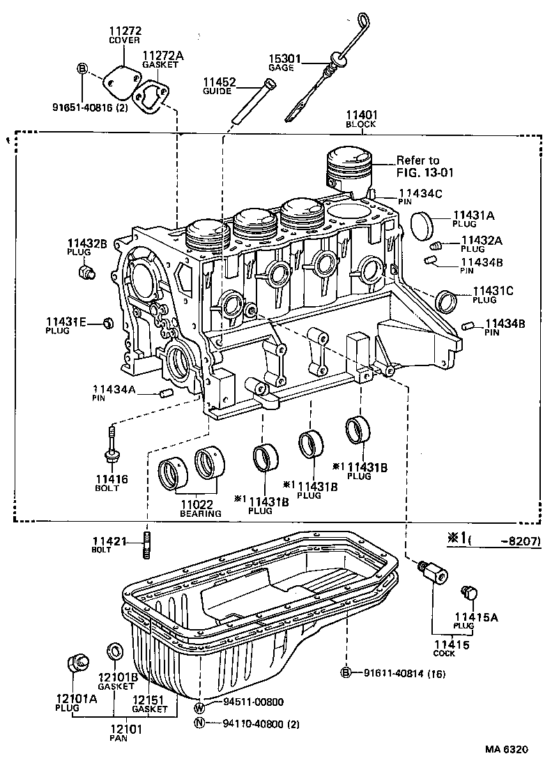  COROLLA |  CYLINDER BLOCK