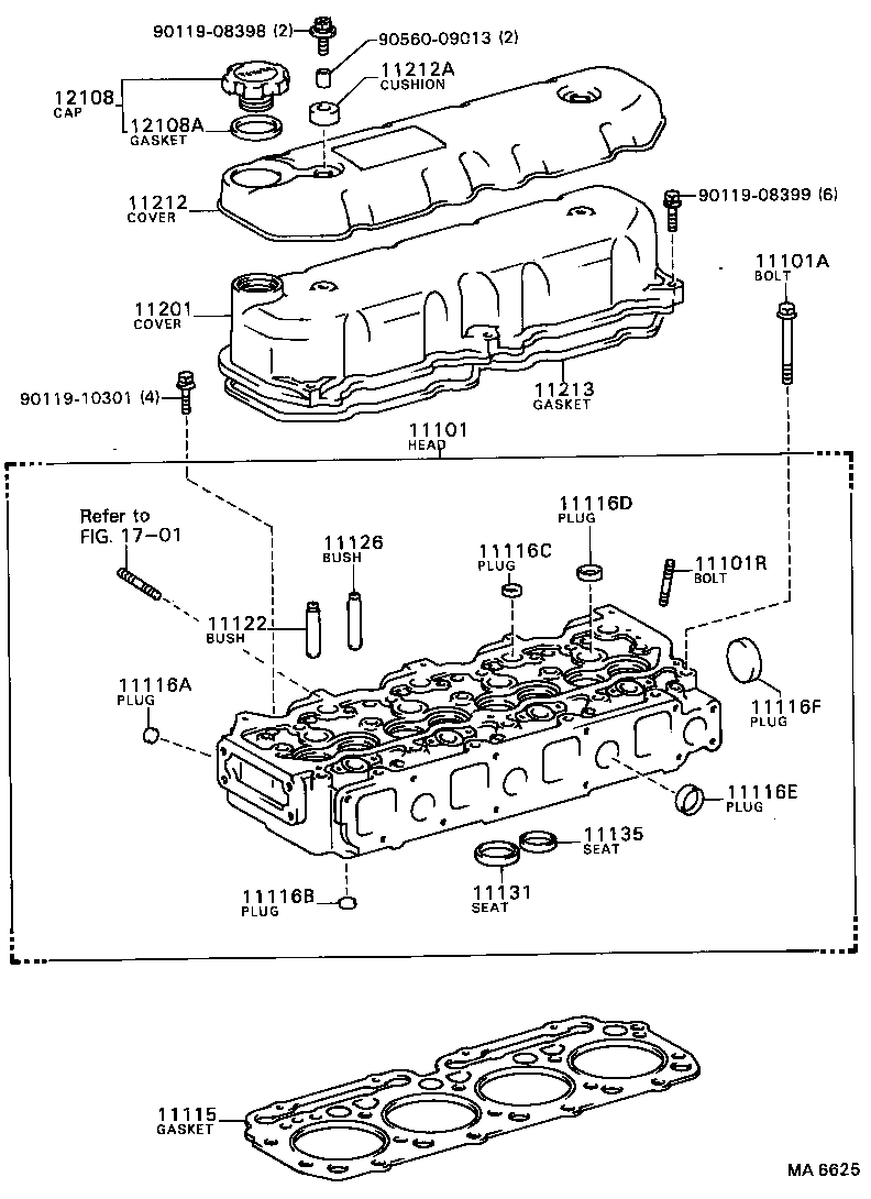  DYNA TOYOACE |  CYLINDER HEAD