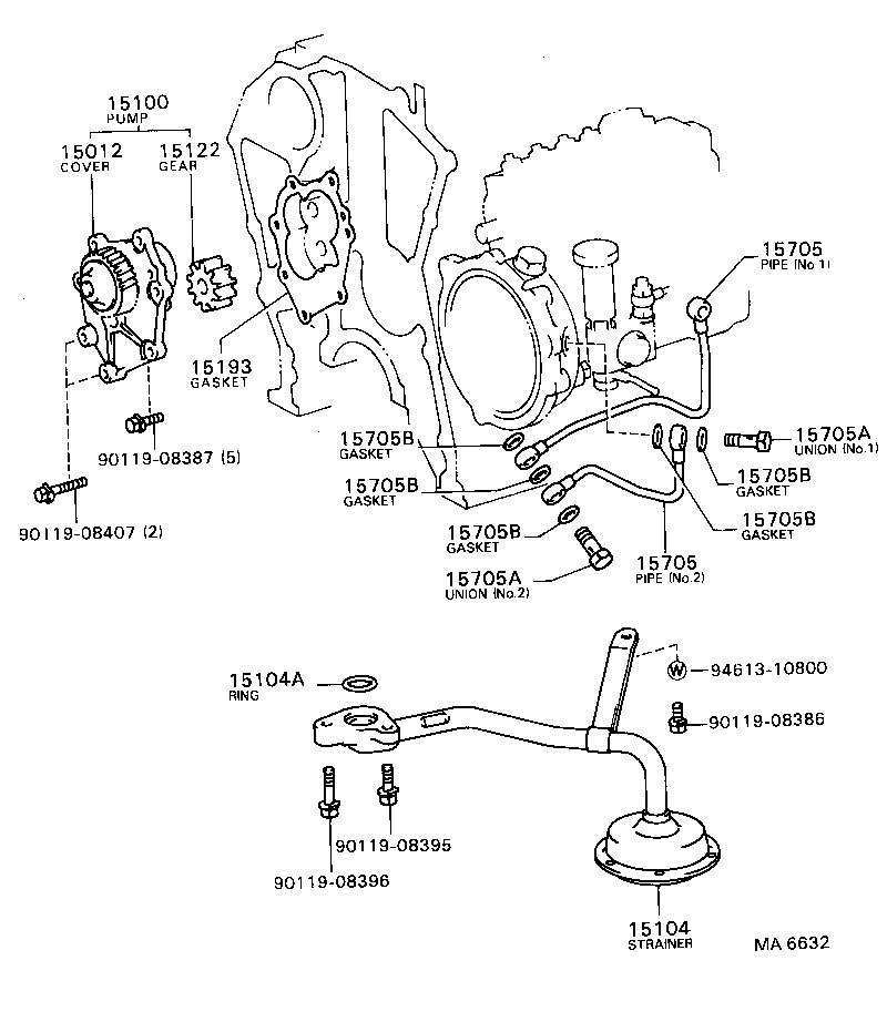  DYNA TOYOACE |  ENGINE OIL PUMP