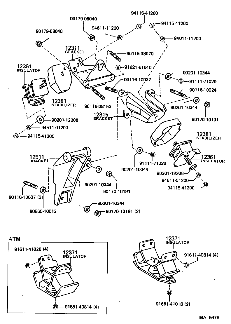  SPRINTER TRUENO |  MOUNTING
