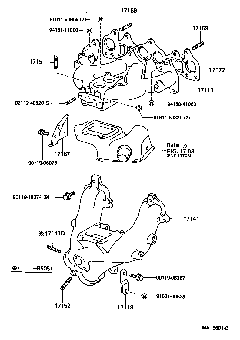  SPRINTER TRUENO |  MANIFOLD