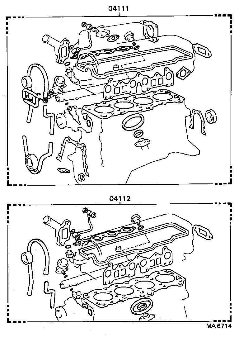  COROLLA |  ENGINE OVERHAUL GASKET KIT