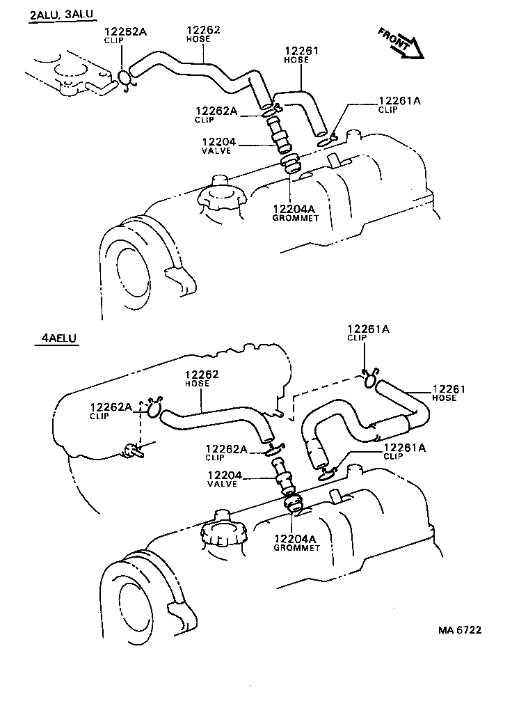  COROLLA |  VENTILATION HOSE