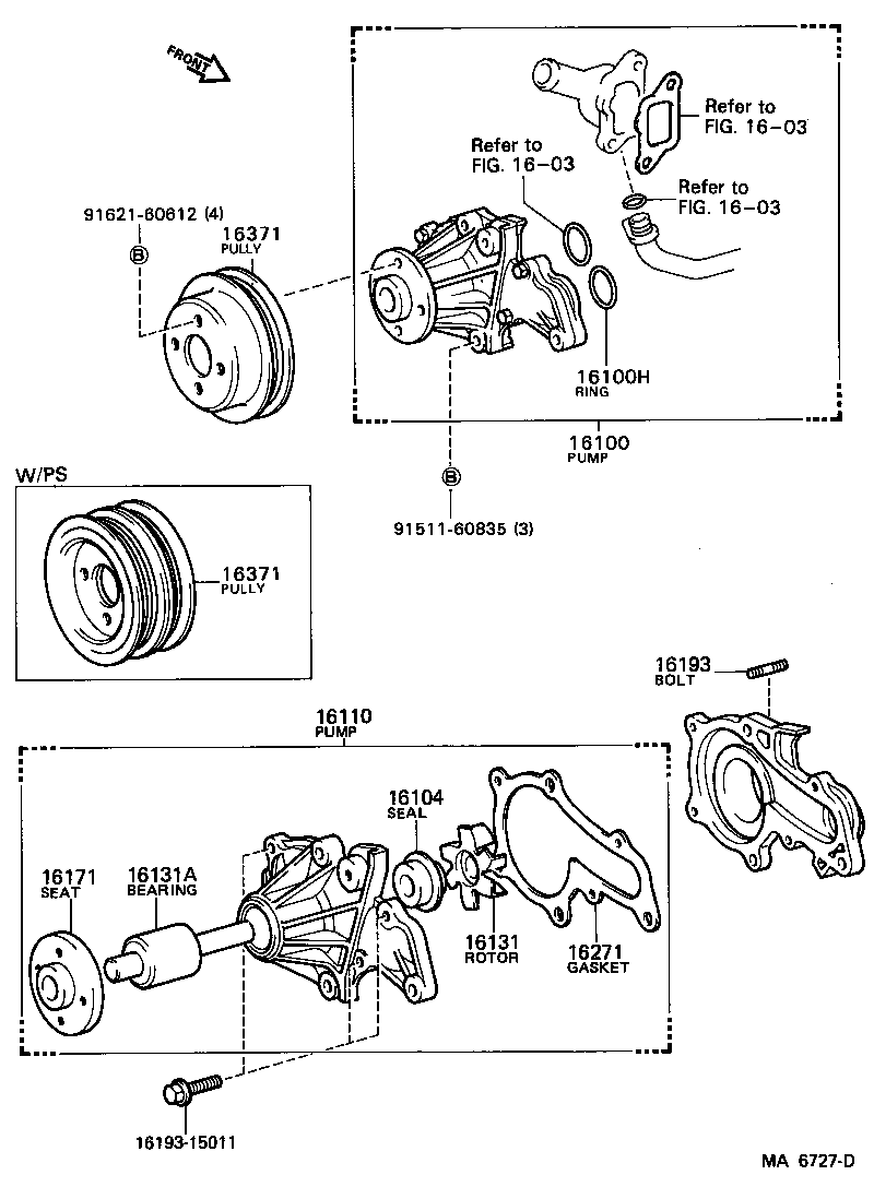  COROLLA |  WATER PUMP