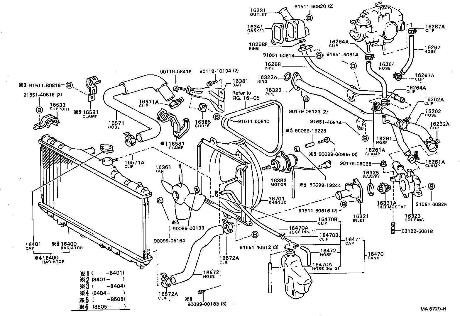  COROLLA |  RADIATOR WATER OUTLET