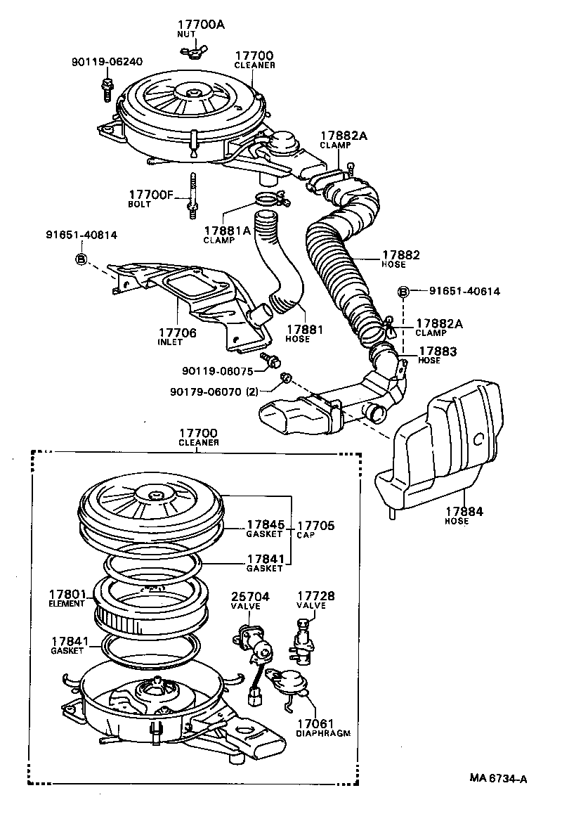  COROLLA |  AIR CLEANER