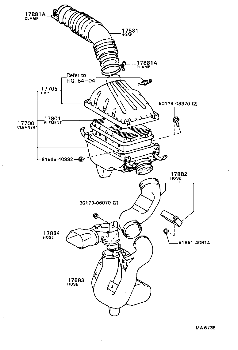  COROLLA |  AIR CLEANER