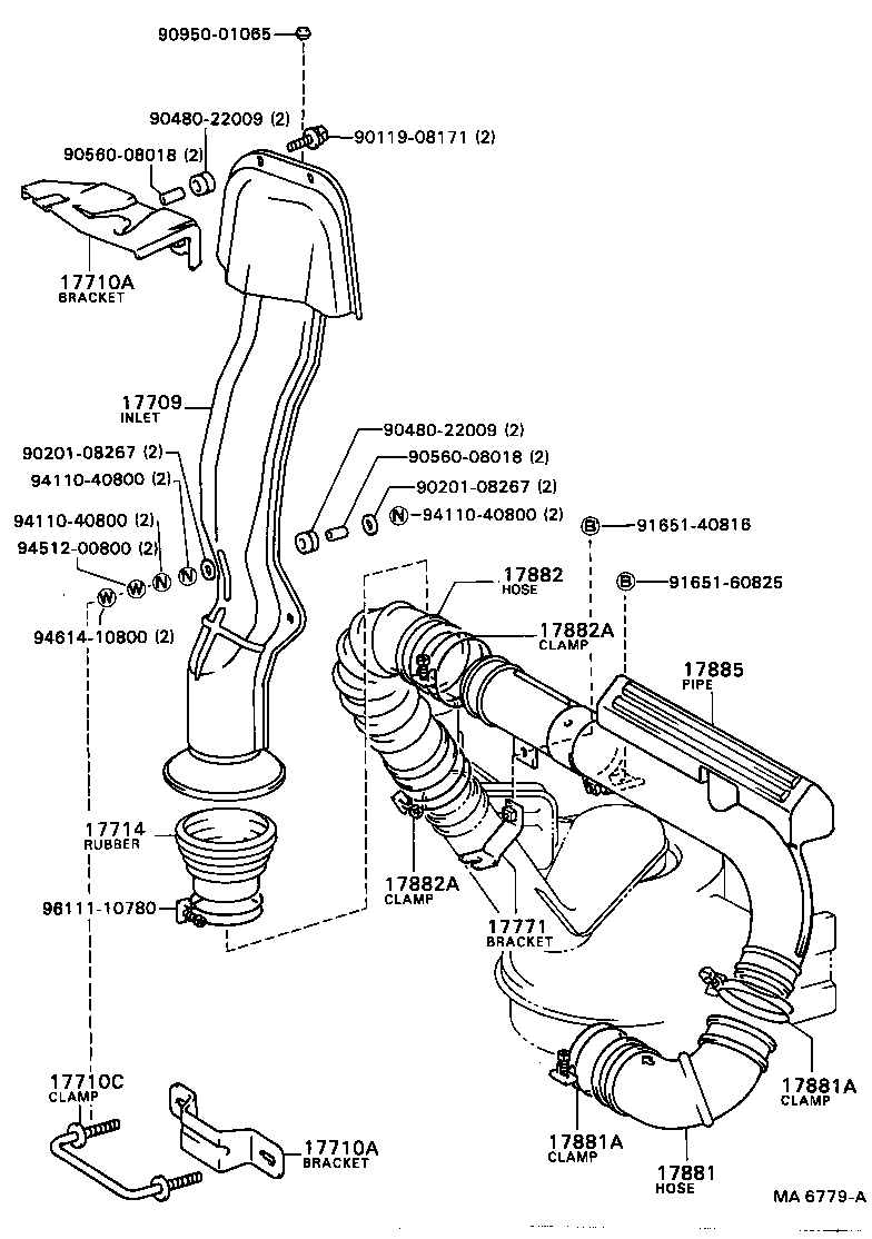  DYNA TOYOACE |  AIR CLEANER