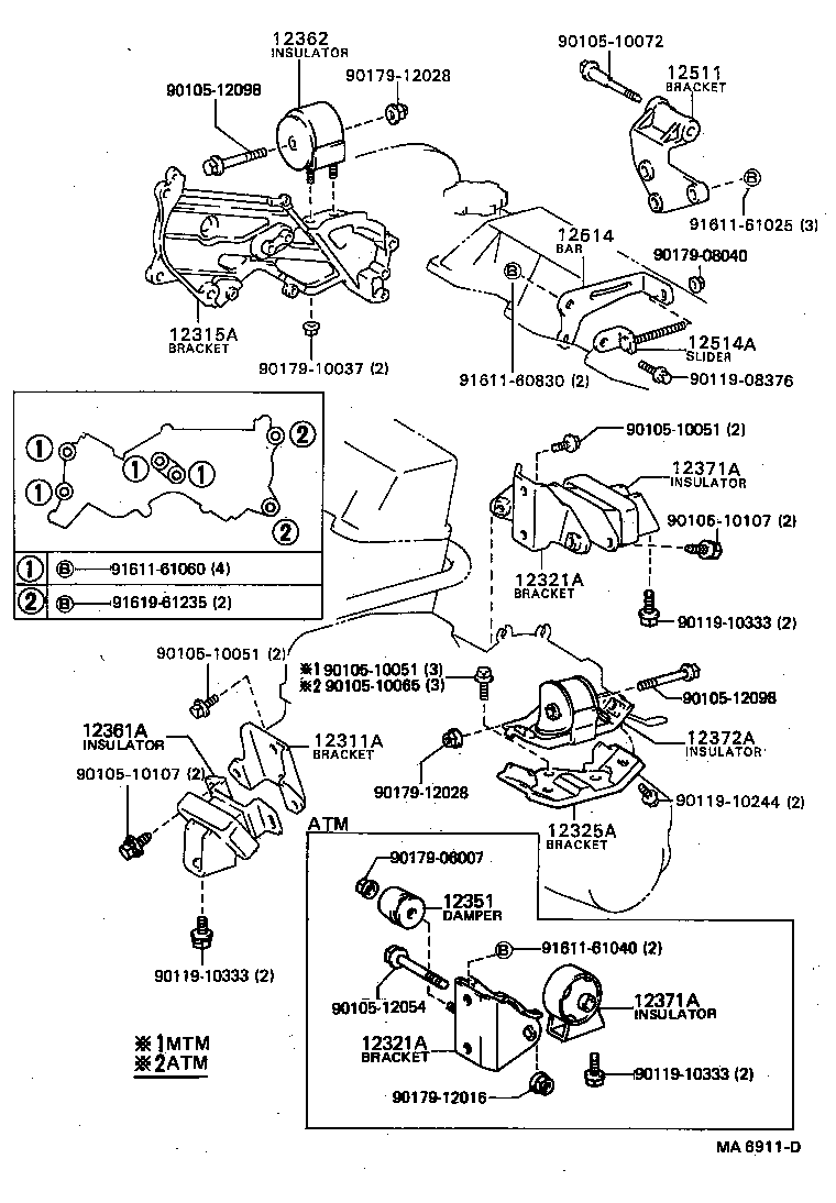  CAMRY VISTA |  MOUNTING