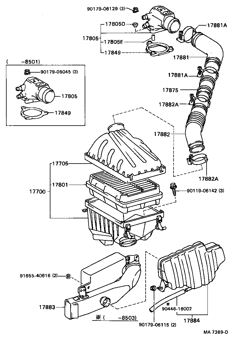  CAMRY VISTA |  AIR CLEANER