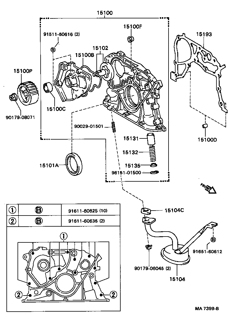  CARINA FF |  ENGINE OIL PUMP