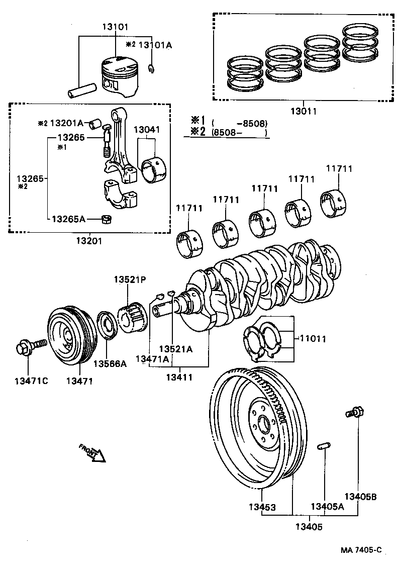  CAMRY VISTA |  CRANKSHAFT PISTON