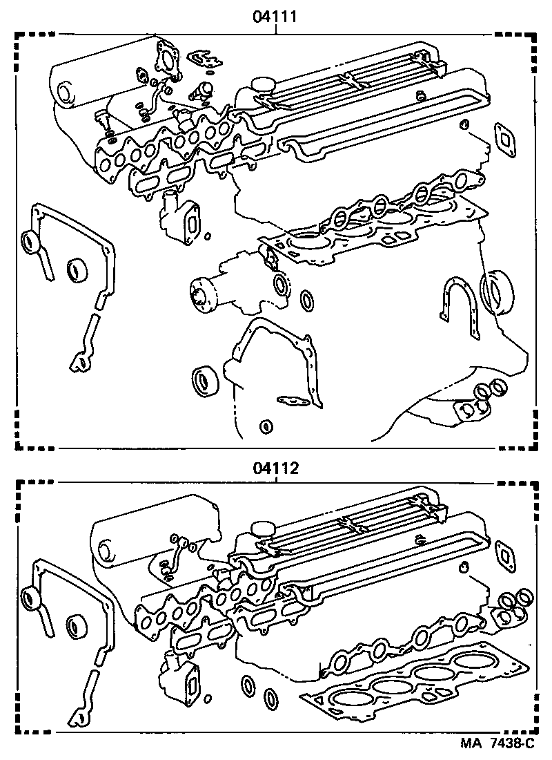  COROLLA |  ENGINE OVERHAUL GASKET KIT