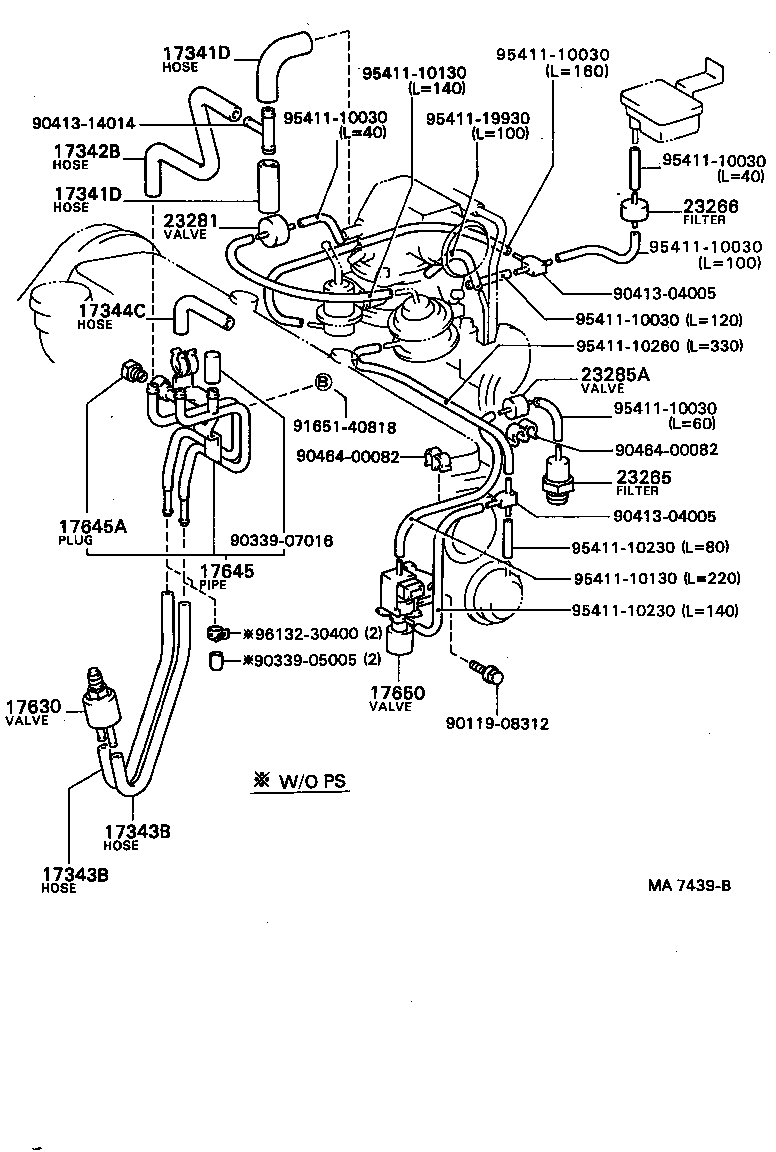  CAMRY VISTA |  VACUUM PIPING