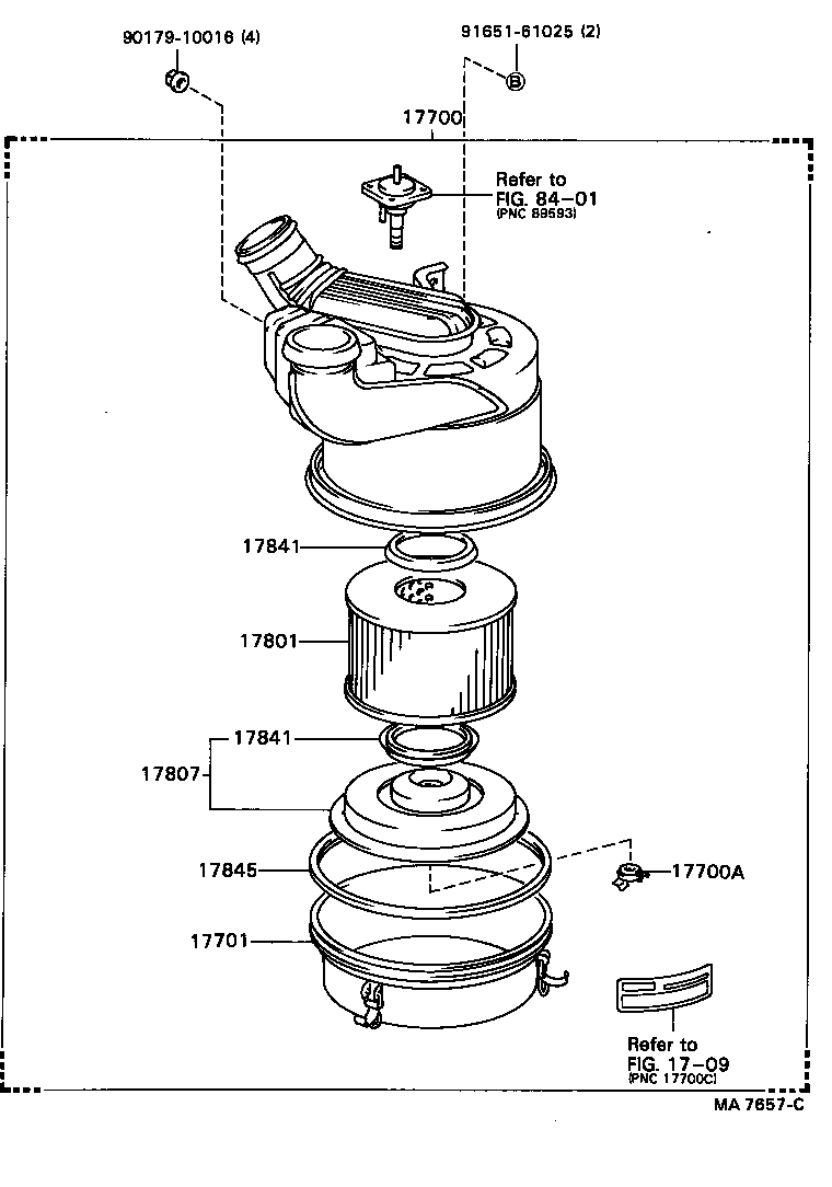  DYNA TOYOACE |  AIR CLEANER