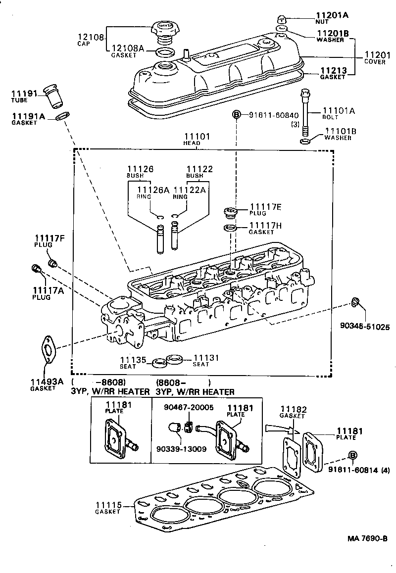  DYNA TOYOACE |  CYLINDER HEAD