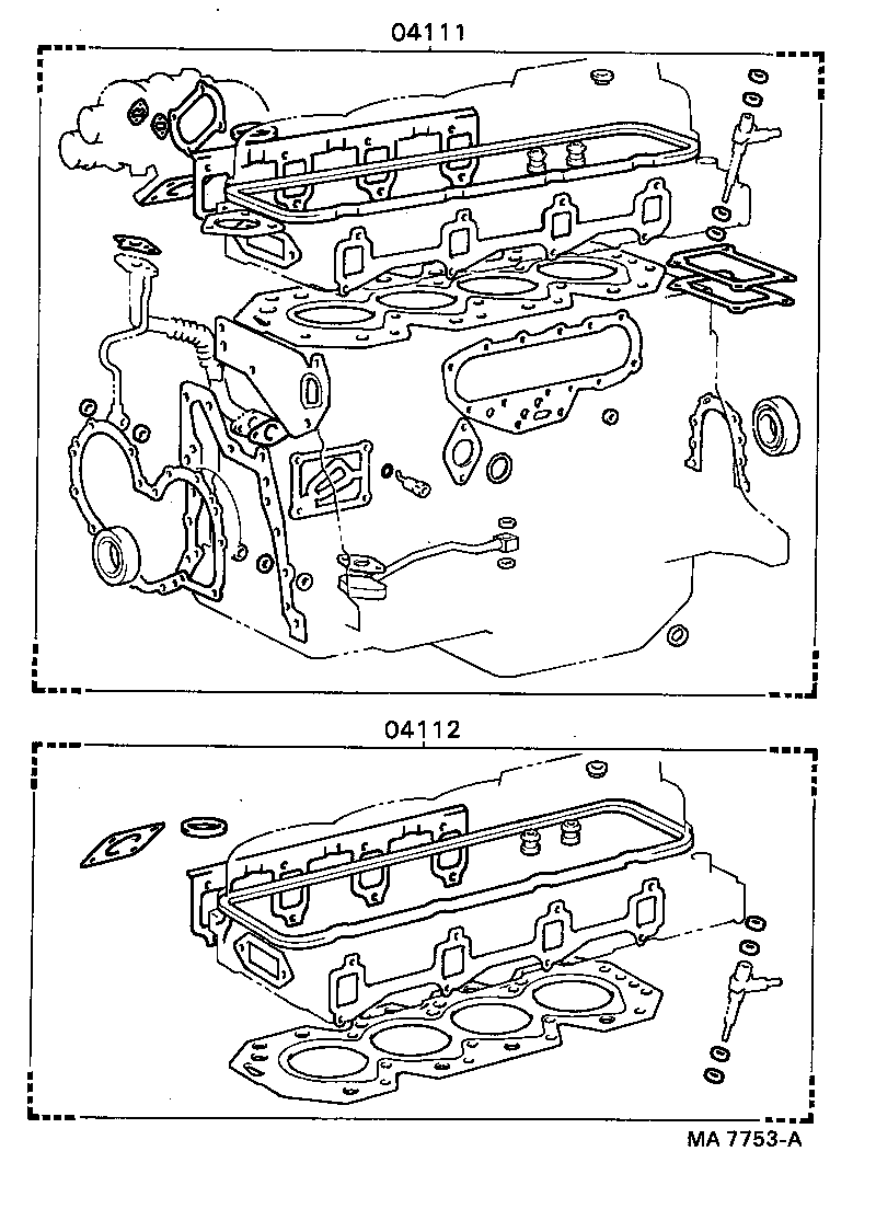  DYNA TOYOACE |  ENGINE OVERHAUL GASKET KIT