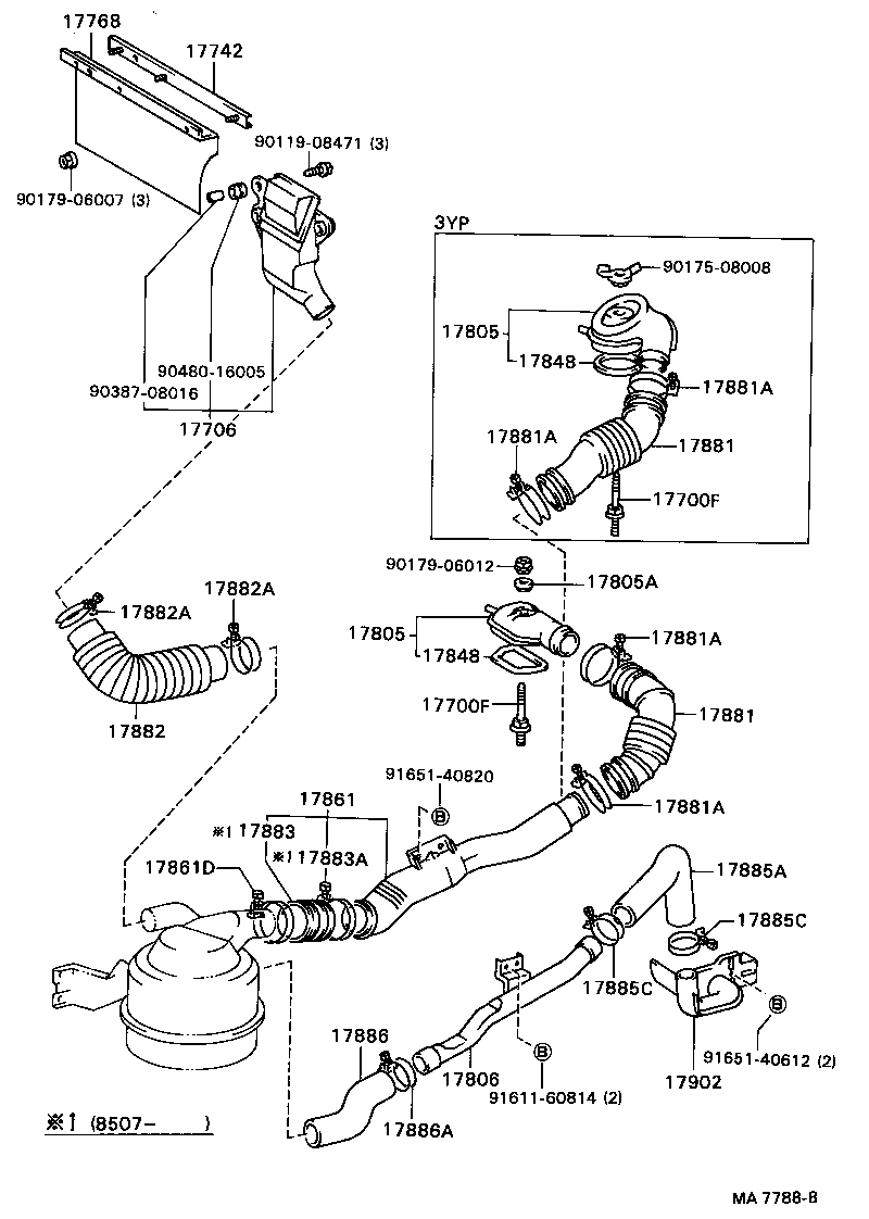  DYNA TOYOACE |  AIR CLEANER