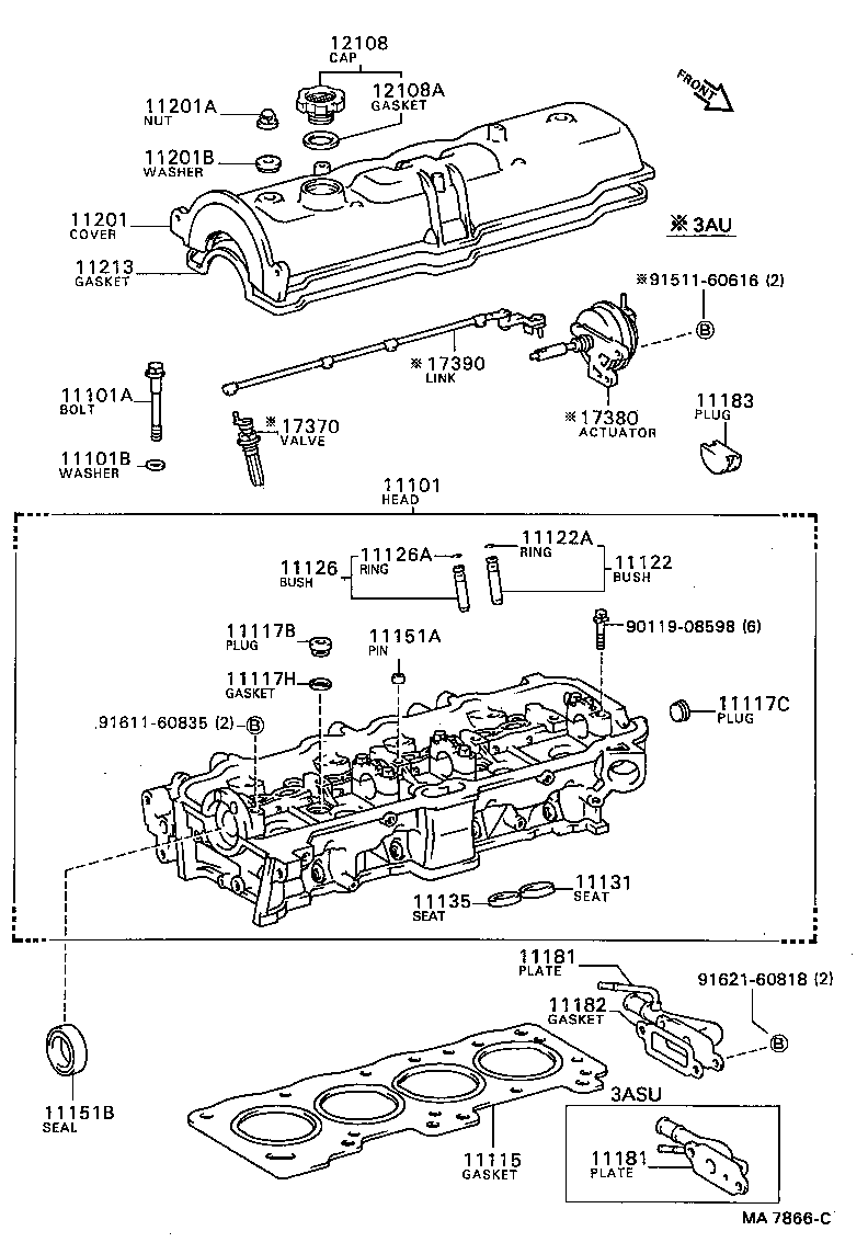  SPRINTER CARIB |  CYLINDER HEAD