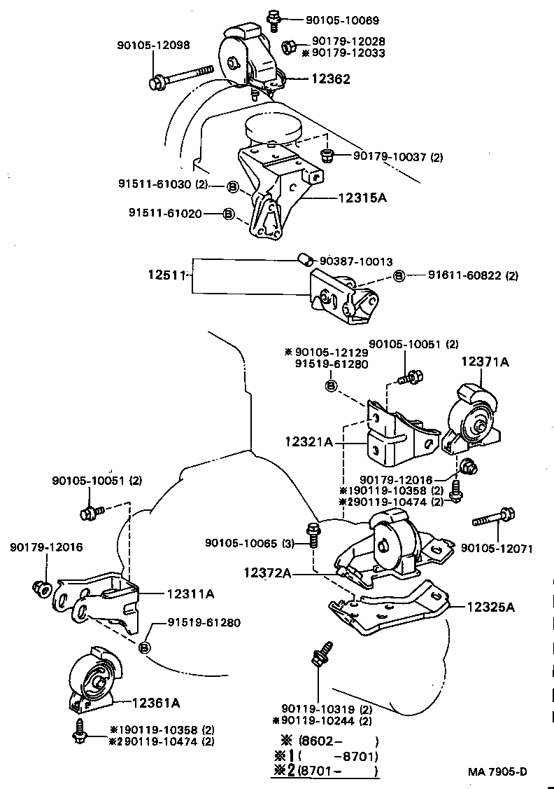  COROLLA |  MOUNTING