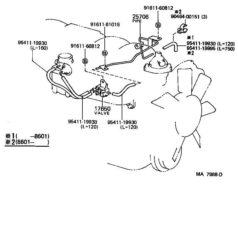  LAND CRUISER VAN |  VACUUM PIPING