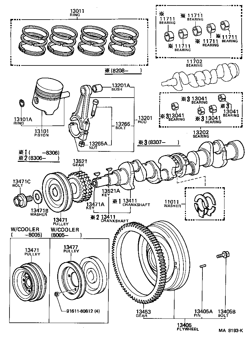  STARLET |  CRANKSHAFT PISTON