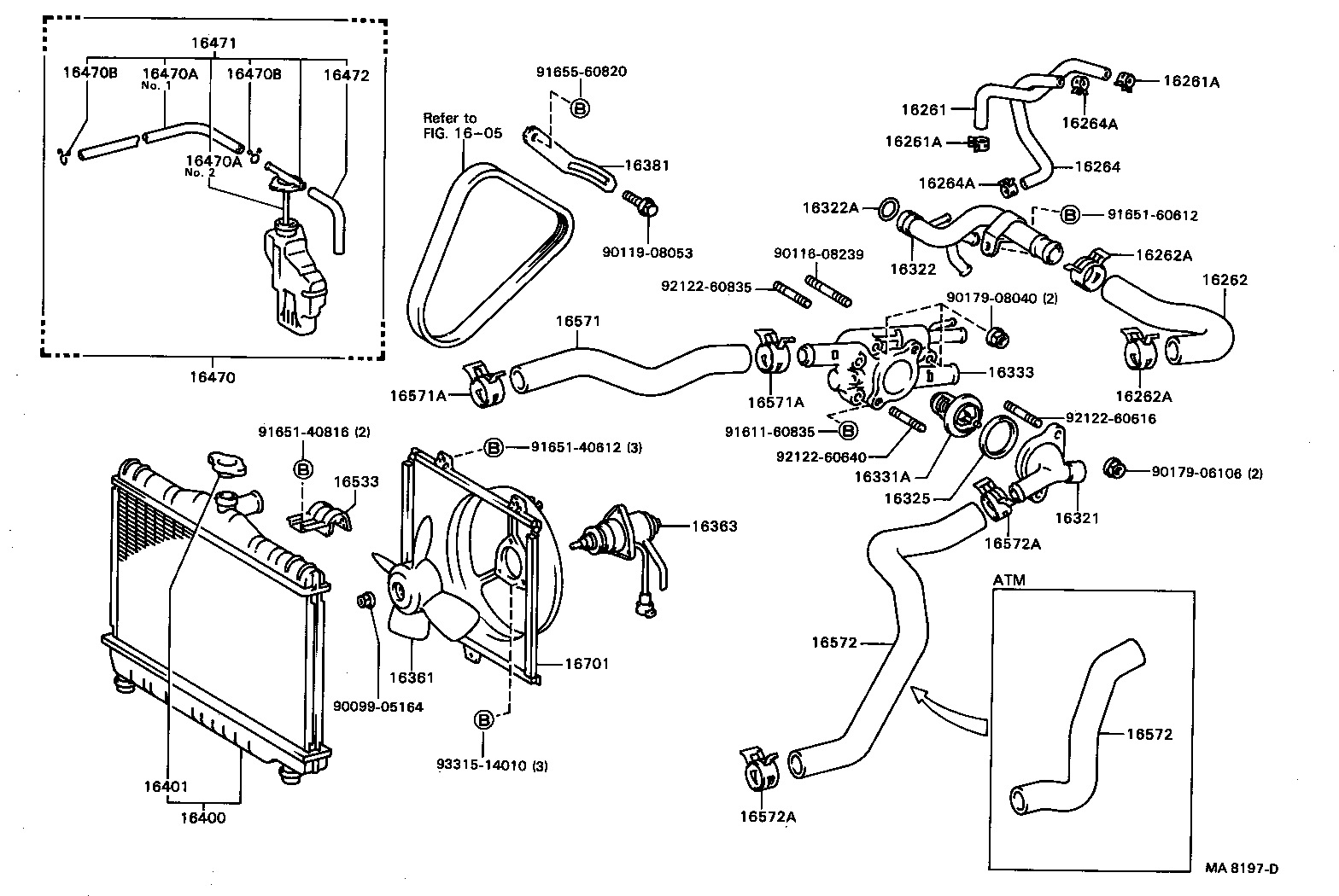  COROLLA |  RADIATOR WATER OUTLET