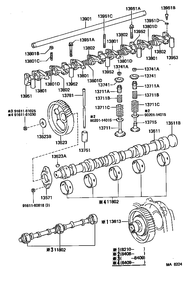  LAND CRUISER S T H T |  CAMSHAFT VALVE