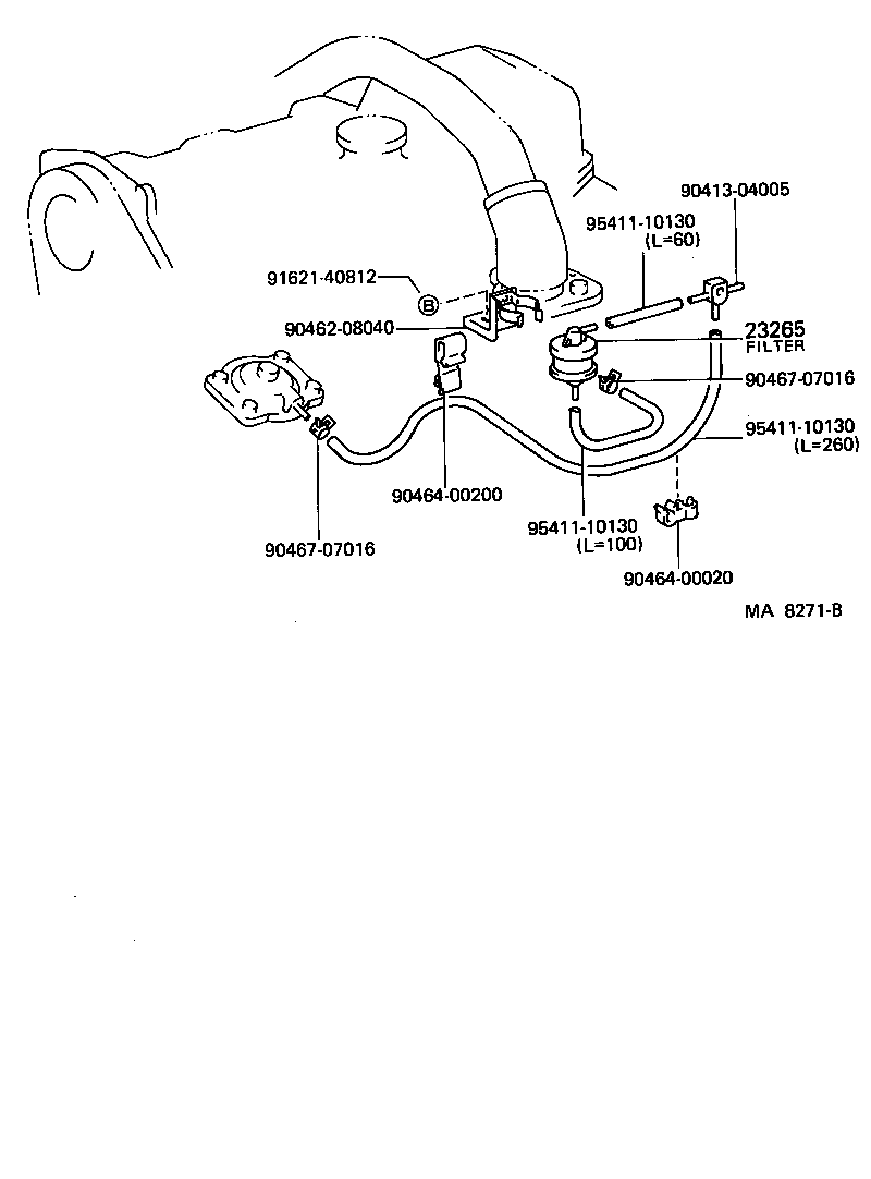  HIACE VAN WAGON |  VACUUM PIPING