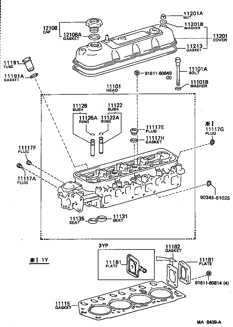  TOYOACE DYNA |  CYLINDER HEAD