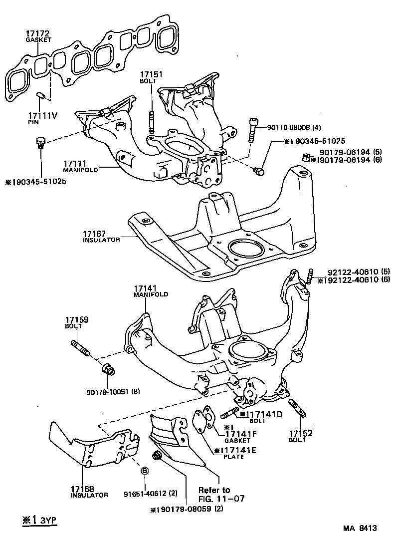  TOYOACE DYNA |  MANIFOLD