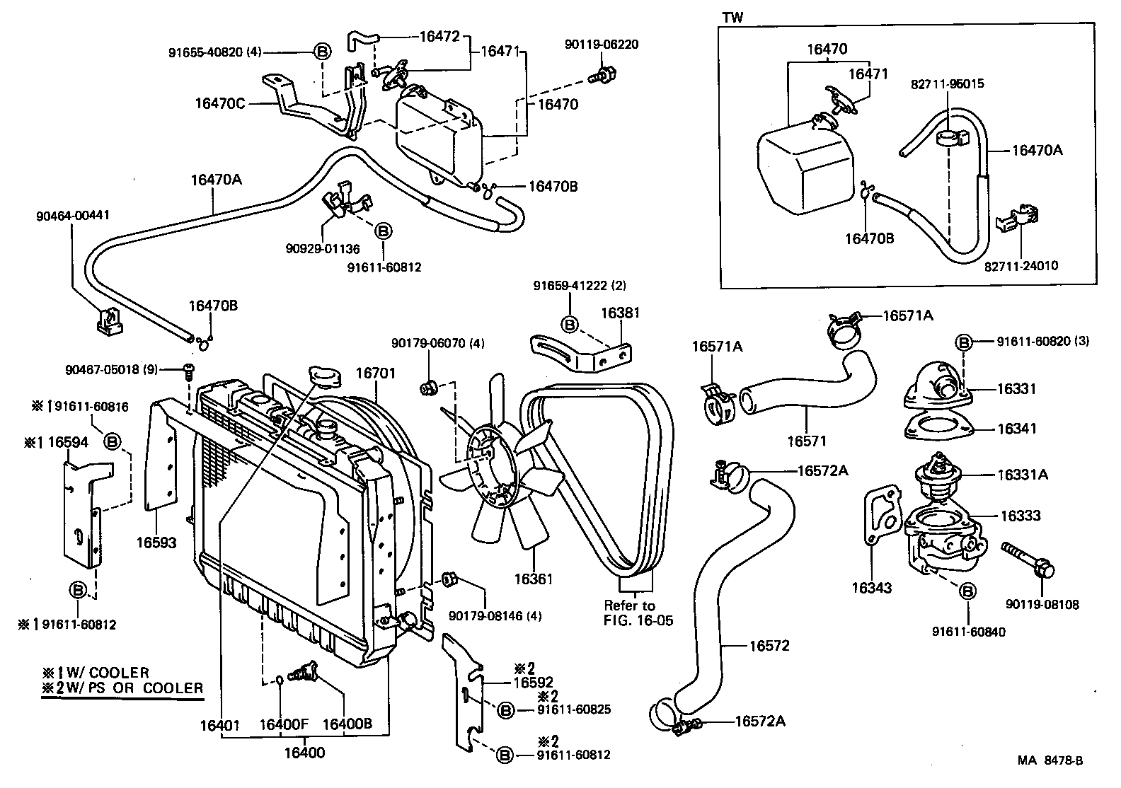  TOYOACE DYNA |  RADIATOR WATER OUTLET