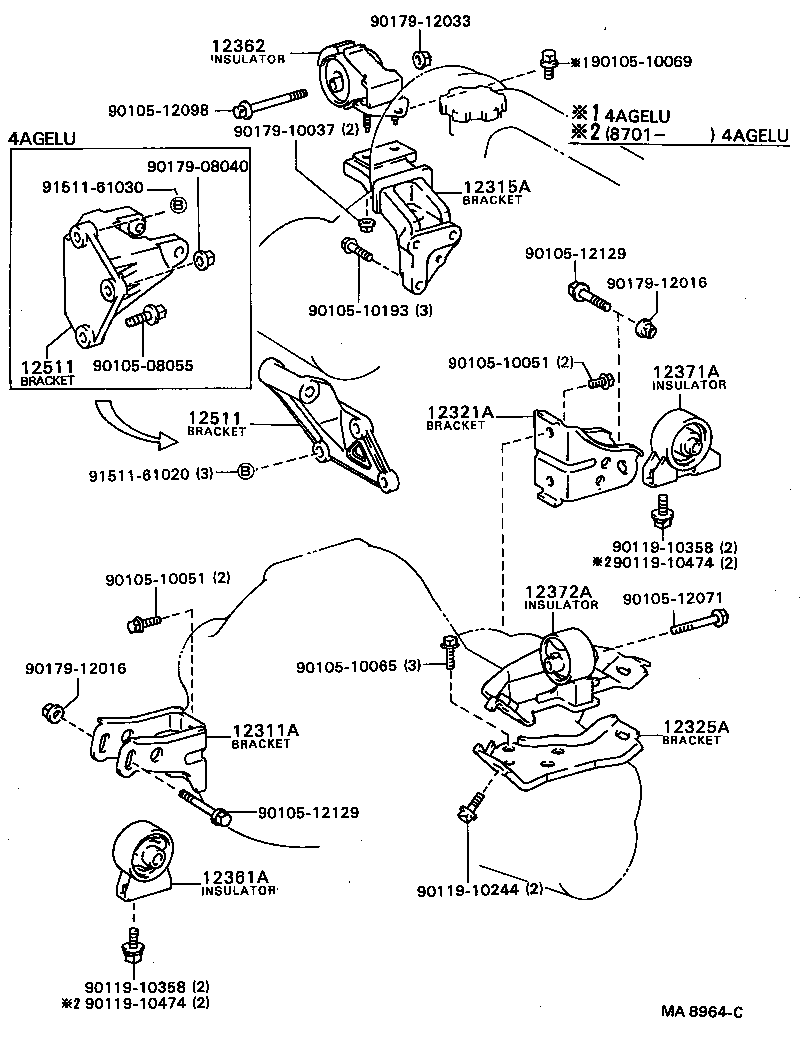  COROLLA |  MOUNTING