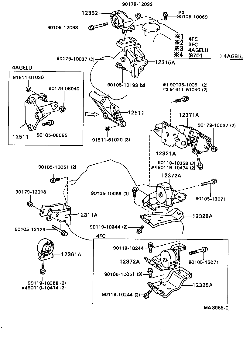  COROLLA |  MOUNTING