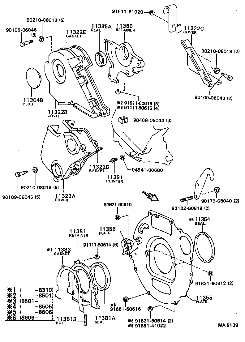  SPRINTER |  TIMING GEAR COVER REAR END PLATE