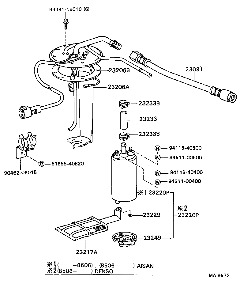  CAMRY VISTA |  FUEL INJECTION SYSTEM