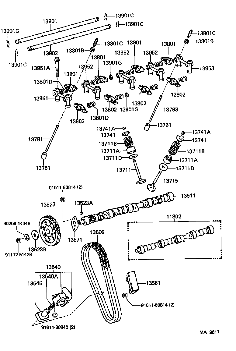  LITE TOWNACE TRUCK |  CAMSHAFT VALVE