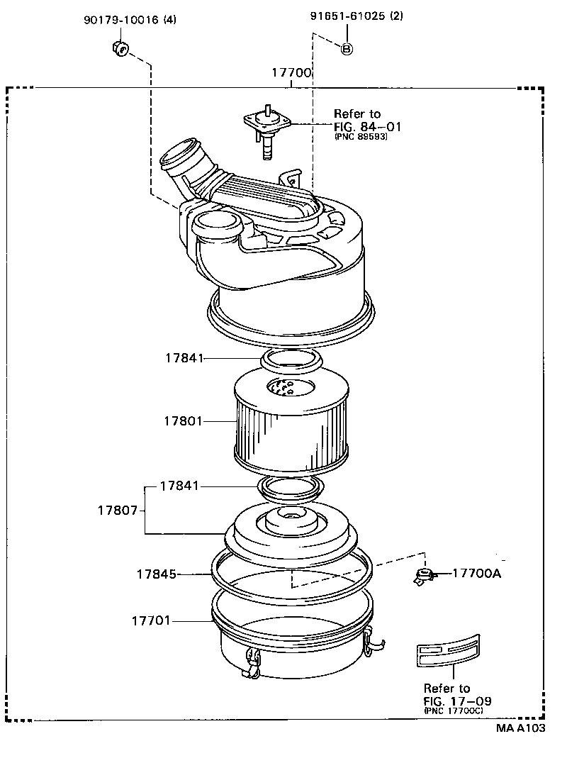  DYNA TOYOACE |  AIR CLEANER