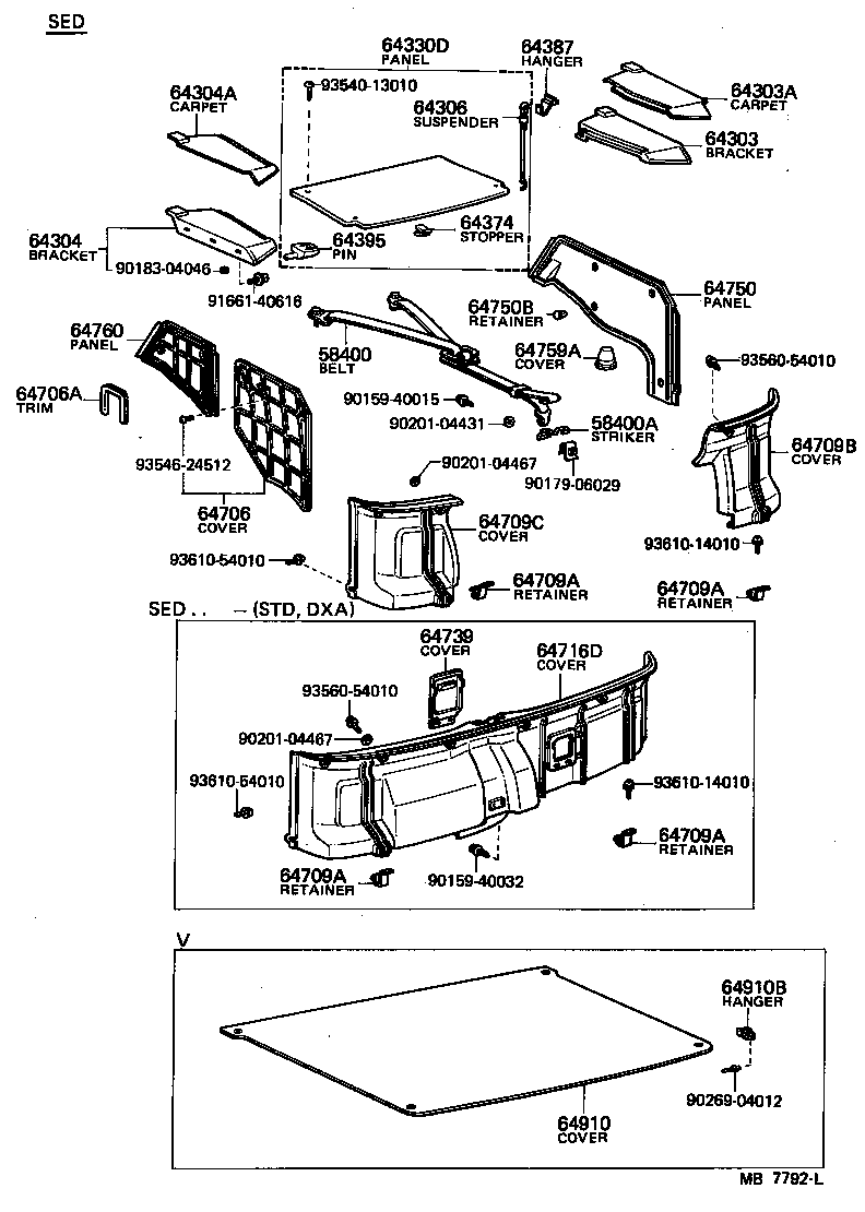  STARLET |  DECK BOARD DECK TRIM COVER