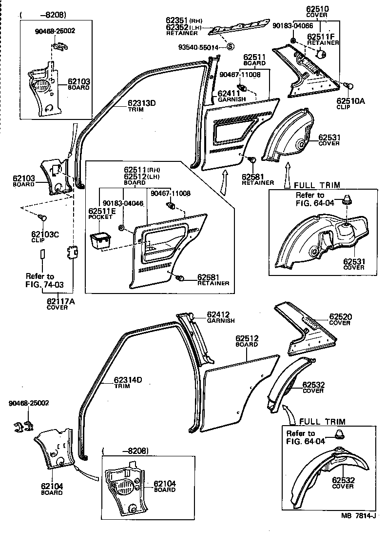  STARLET |  INSIDE TRIM BOARD DOOR OPENING TRIM MOULDING