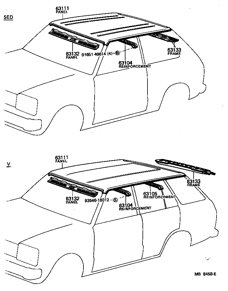  STARLET |  ROOF PANEL BACK WINDOW GLASS