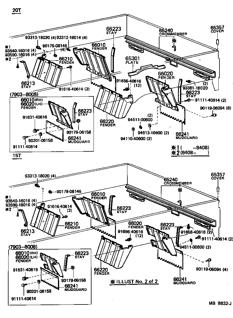  TOYOACE |  REAR BODY FLOOR FENDER