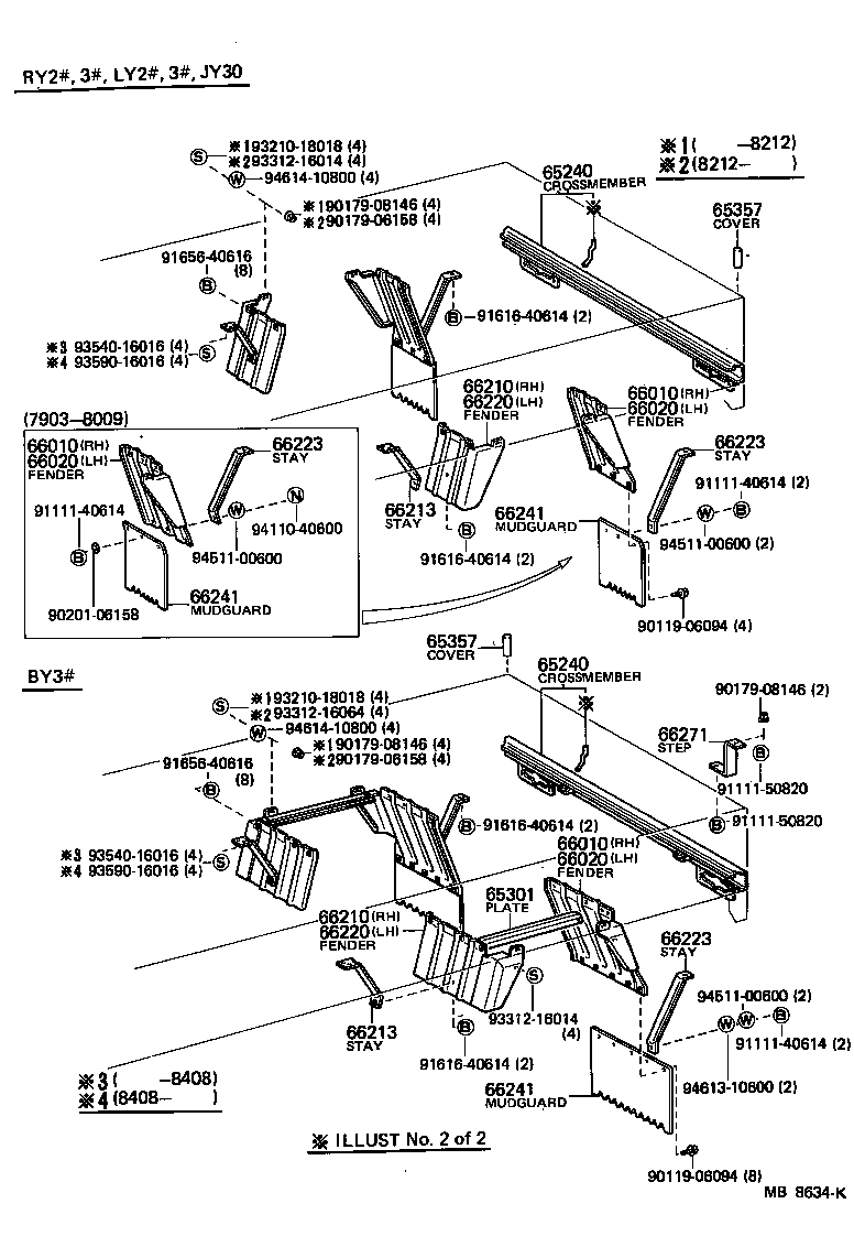  TOYOACE |  REAR BODY FLOOR FENDER